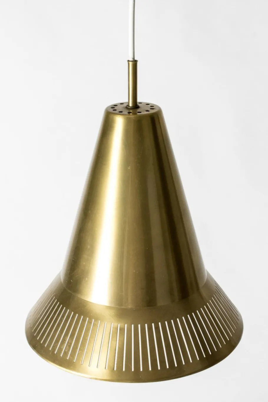 Sale Pamono Mid-Century Brass Pendant Light by Hans Bergström, 1950s
