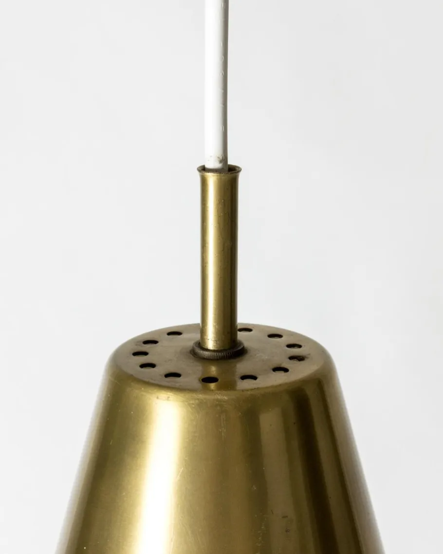 Sale Pamono Mid-Century Brass Pendant Light by Hans Bergström, 1950s