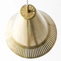 Sale Pamono Mid-Century Brass Pendant Light by Hans Bergström, 1950s