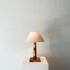 Sale Pamono Mid-Century British Handmade Striped Wooden Table Lamp, 1960s