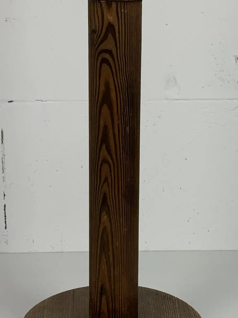 Sale Pamono Mid-Century Brutalist Oak Floor Lamp with 4 Spheres from Temde Leuchten, 1970s