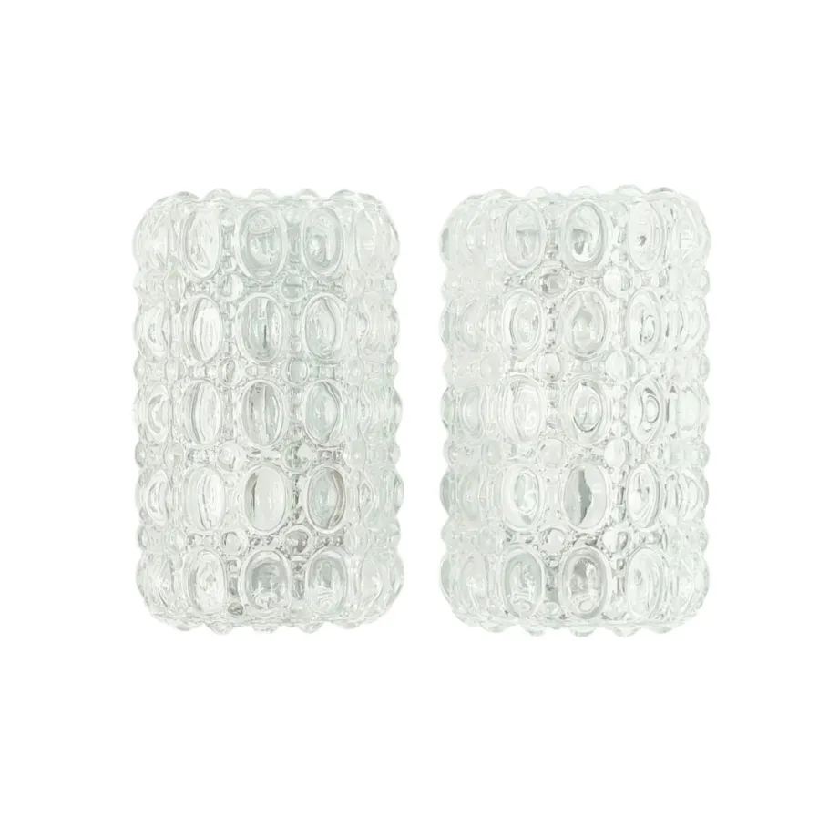 New Pamono Mid-Century Bubble Glass Wall Lights by Helena Tynell for Limburg, Germany, 1960s, Set of 2