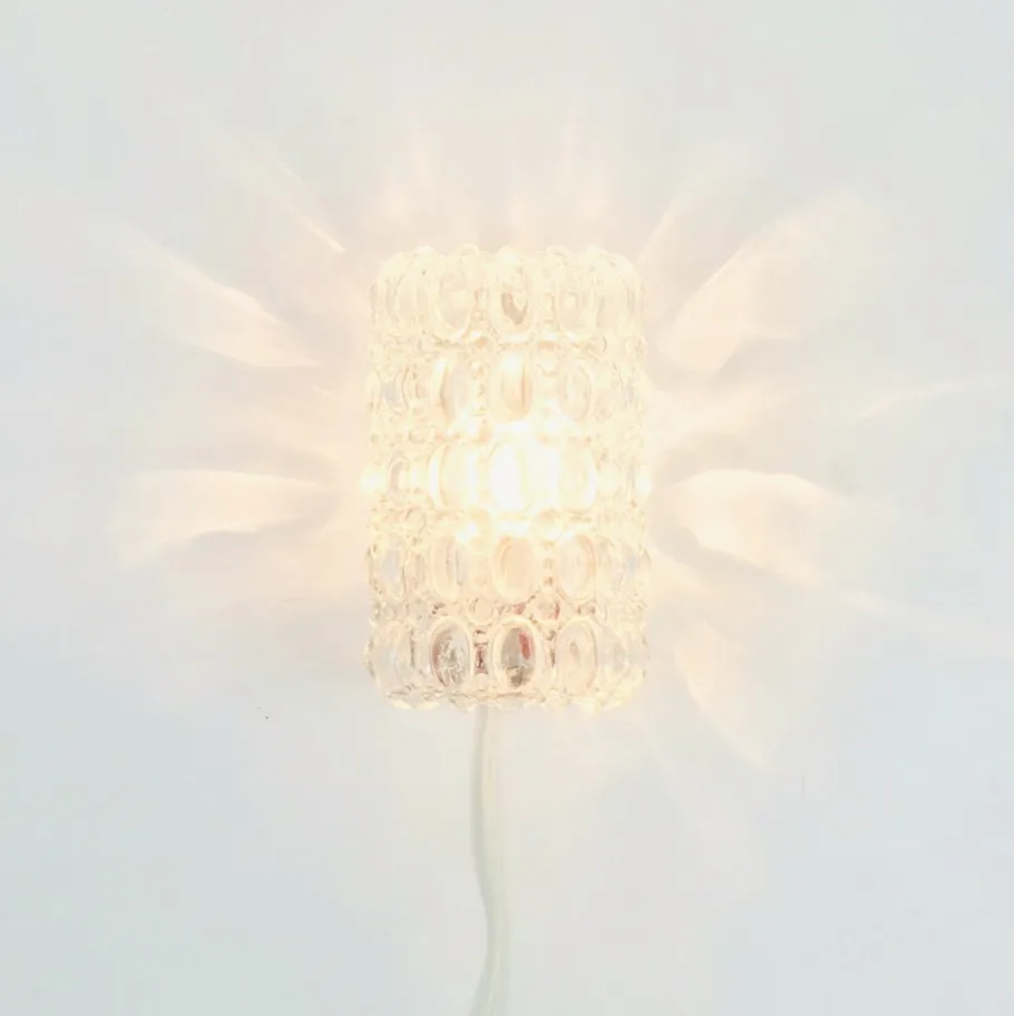 New Pamono Mid-Century Bubble Glass Wall Lights by Helena Tynell for Limburg, Germany, 1960s, Set of 2