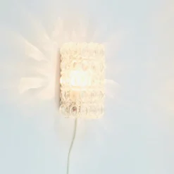 New Pamono Mid-Century Bubble Glass Wall Lights by Helena Tynell for Limburg, Germany, 1960s, Set of 2