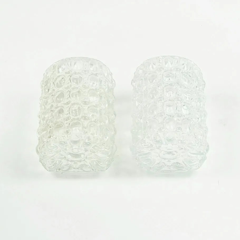 New Pamono Mid-Century Bubble Glass Wall Lights by Helena Tynell for Limburg, Germany, 1960s, Set of 2