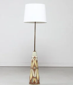 Hot Pamono Mid-Century Ceramic Floor Lamp by Rigmor Nielsen for Søholm Denmark, 1950s