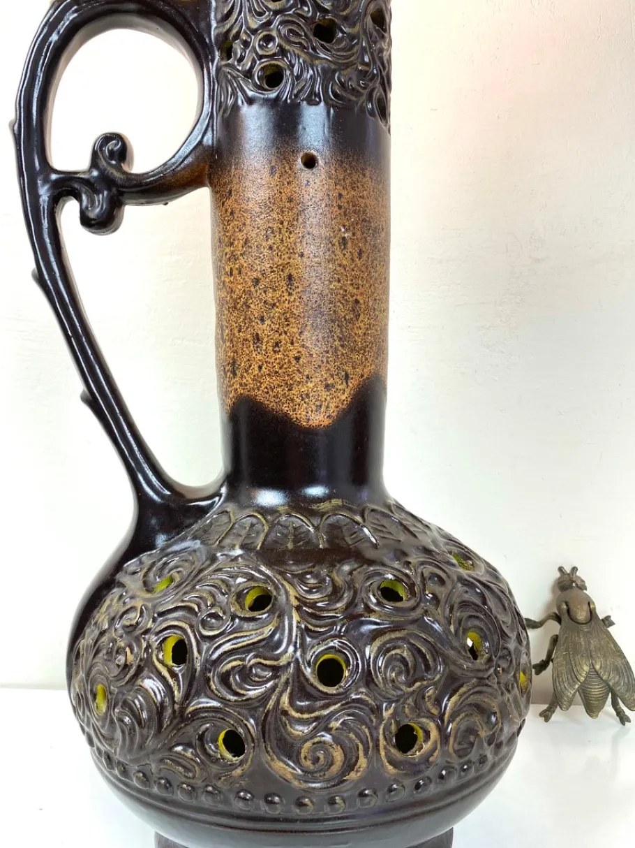 Discount Pamono Mid-Century Ceramic Floor Lamp from Fat Lava, Germany, 1970s