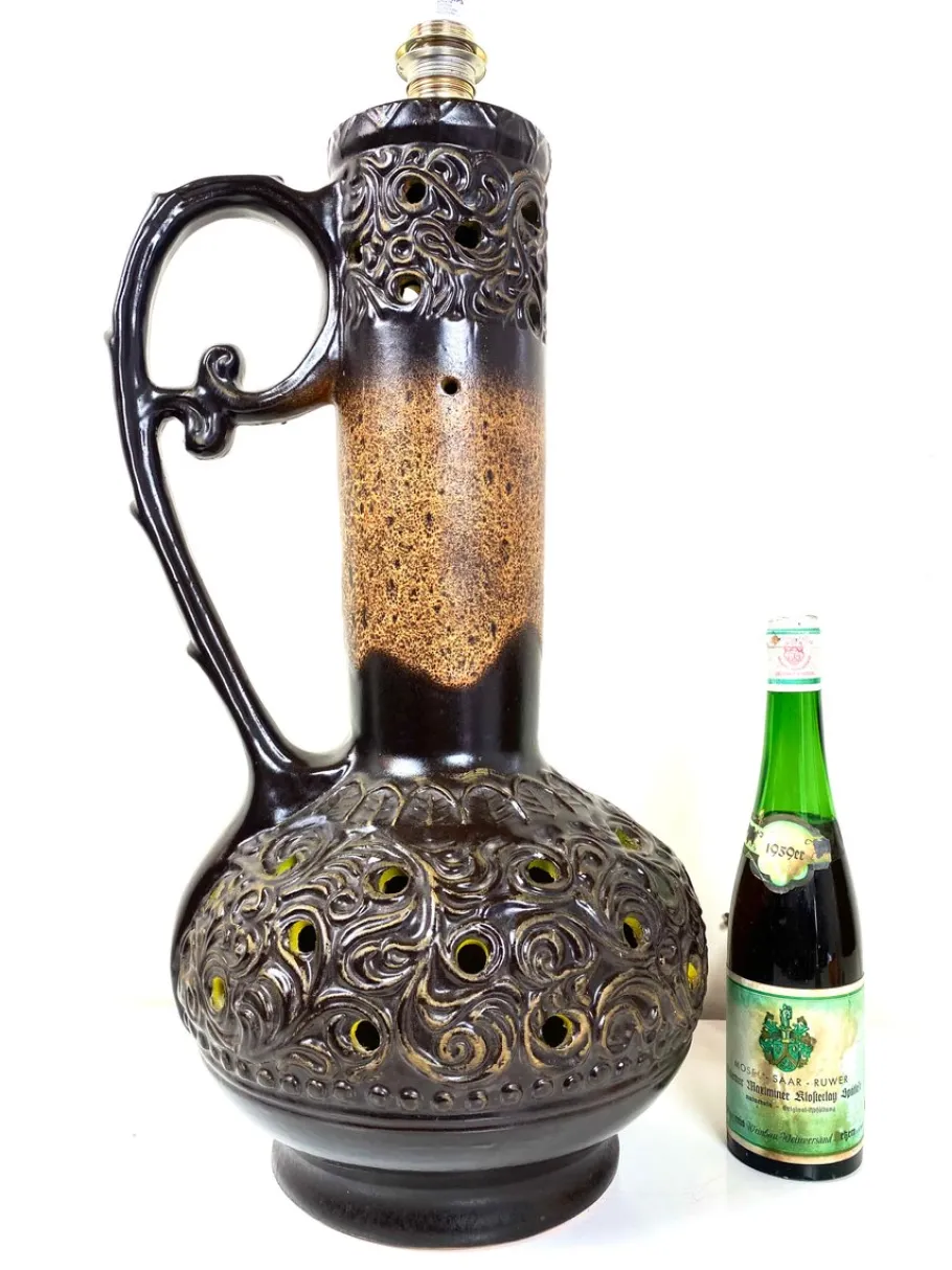 Discount Pamono Mid-Century Ceramic Floor Lamp from Fat Lava, Germany, 1970s