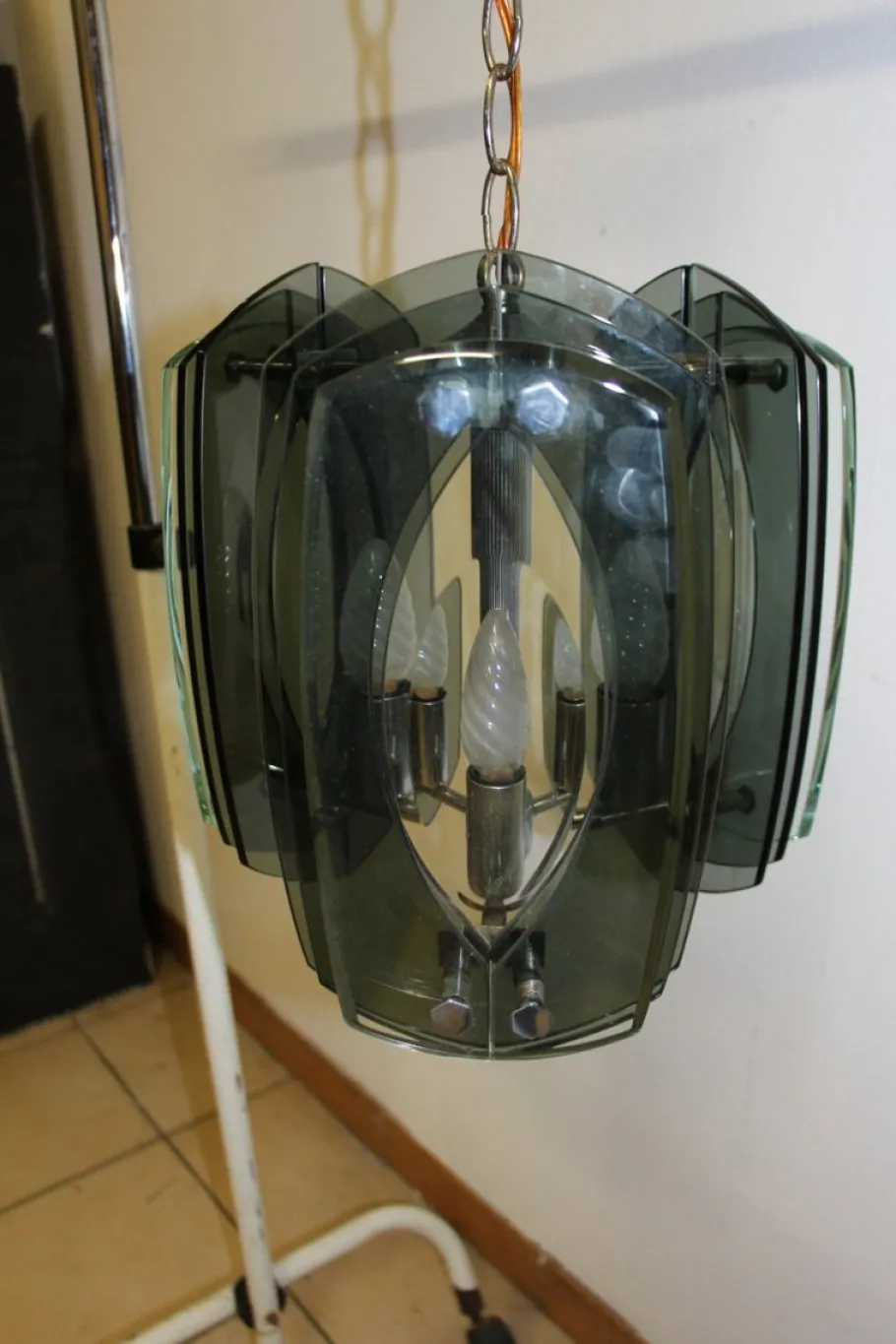 Clearance Pamono Mid-Century Chandelier by Max Ingrand for Fontana Arte