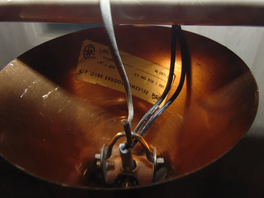 New Pamono Mid-Century Chandelier with Glass Crystals