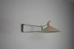 Best Pamono Mid-Century Chrome Swing Arm Wall Lamp, France, 1950s