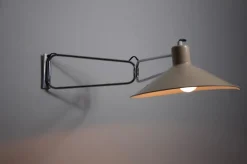 Best Pamono Mid-Century Chrome Swing Arm Wall Lamp, France, 1950s