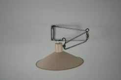 Best Pamono Mid-Century Chrome Swing Arm Wall Lamp, France, 1950s