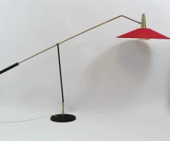 Clearance Pamono Mid-Century Counterweight Floor Lamp in Nickel & Brass from Rupert Nikoll, 1960s