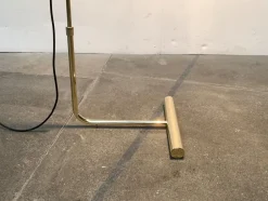 Pamono Mid-Century Counterweight Brass Floor Lamp, 1960s