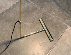 Pamono Mid-Century Counterweight Brass Floor Lamp, 1960s