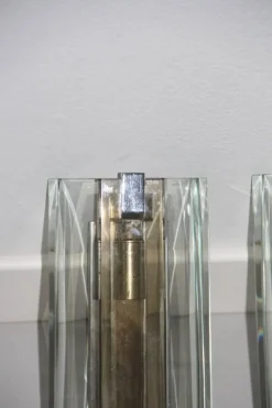 Best Pamono Mid-Century Crystal Wall Sconces from Veca, 1960s, Set of 2