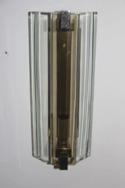 Best Pamono Mid-Century Crystal Wall Sconces from Veca, 1960s, Set of 2