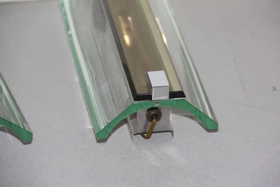 Best Pamono Mid-Century Crystal Wall Sconces from Veca, 1960s, Set of 2