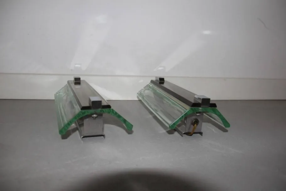 Best Pamono Mid-Century Crystal Wall Sconces from Veca, 1960s, Set of 2