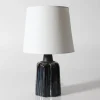 Outlet Pamono Mid-Century Danish Bluze Glaze Sculptural Table Lamp by Einar Johansen for Søholm, 1960s