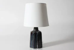 Outlet Pamono Mid-Century Danish Bluze Glaze Sculptural Table Lamp by Einar Johansen for Søholm, 1960s