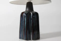 Outlet Pamono Mid-Century Danish Bluze Glaze Sculptural Table Lamp by Einar Johansen for Søholm, 1960s