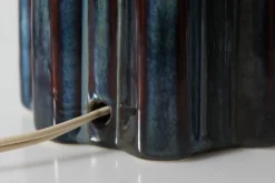 Outlet Pamono Mid-Century Danish Bluze Glaze Sculptural Table Lamp by Einar Johansen for Søholm, 1960s