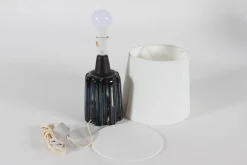 Outlet Pamono Mid-Century Danish Bluze Glaze Sculptural Table Lamp by Einar Johansen for Søholm, 1960s