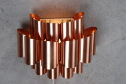 Best Pamono Mid-Century Danish Copper Wall Lamp by Werner Schou