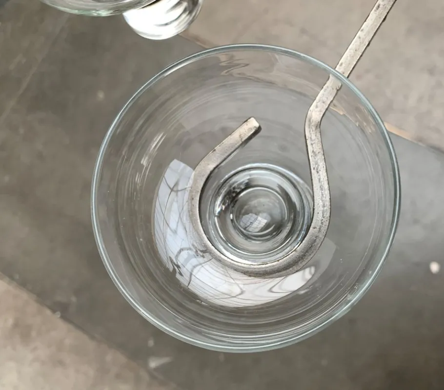 Clearance Pamono Mid-Century Danish Metal and Glass Candleholder Pendant, 1960s