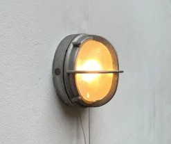 New Pamono Mid-Century Danish Outdoor Model Skot Metal Wall Lamp by Lauritz Knudsen for Louis Poulsen, 1960s