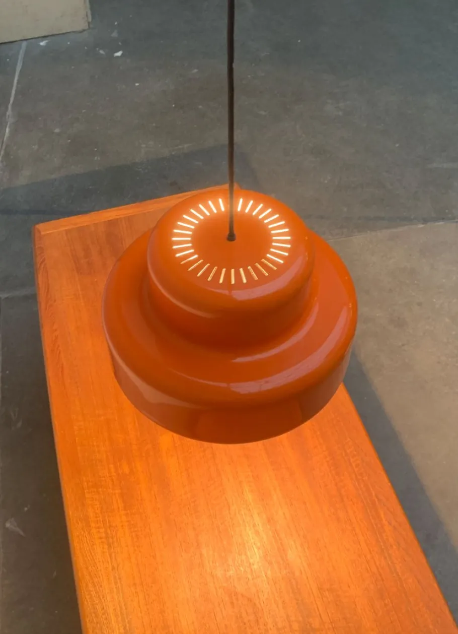 Clearance Pamono Mid-Century Danish Poker Pendant Lamp by Jo Hammerborg for Fog & Morup