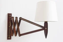 Best Pamono Mid-Century Danish Rosewood Scissor Wall Lamp, 1960s