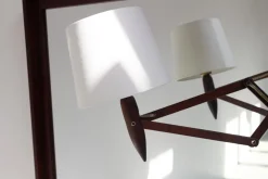 Best Pamono Mid-Century Danish Rosewood Scissor Wall Lamp, 1960s