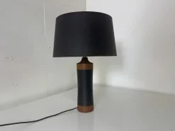 Outlet Pamono Mid-Century Danish Scandinavian Teak and Leather Table Lamp, 1950s