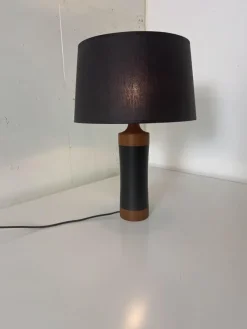 Outlet Pamono Mid-Century Danish Scandinavian Teak and Leather Table Lamp, 1950s