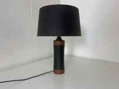 Outlet Pamono Mid-Century Danish Scandinavian Teak and Leather Table Lamp, 1950s