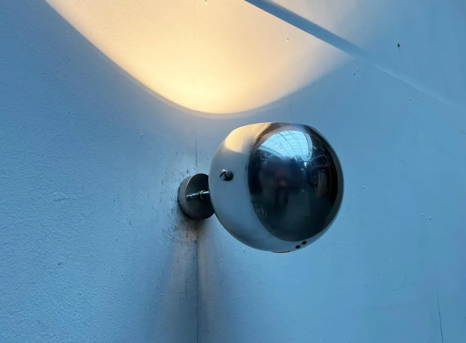 Clearance Pamono Mid-Century Danish Space Age Model 48591 Ball Wall Lamp from Louis Poulsen, 1960s