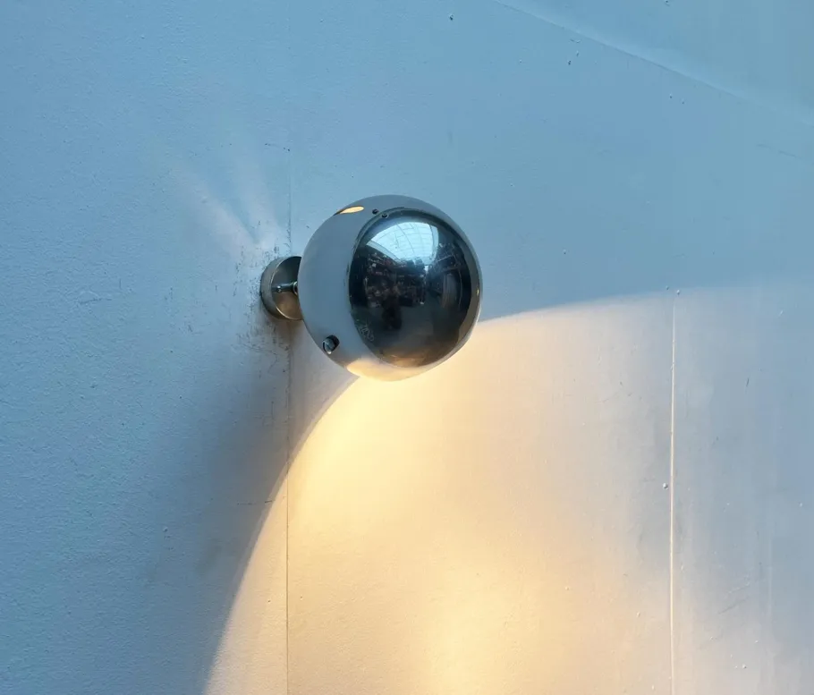 Clearance Pamono Mid-Century Danish Space Age Model 48591 Ball Wall Lamp from Louis Poulsen, 1960s
