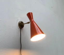 New Pamono Mid-Century Diabolo Wall Lamps, 1960s, Set of 2