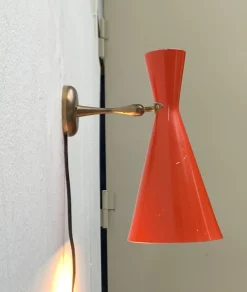 New Pamono Mid-Century Diabolo Wall Lamps, 1960s, Set of 2