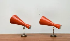 New Pamono Mid-Century Diabolo Wall Lamps, 1960s, Set of 2