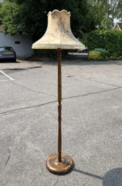 Clearance Pamono Mid-Century Floor Lamp with Original Shade
