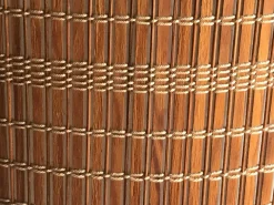 Sale Pamono Mid-Century Floor Lamp with Wooden Shade, 1950s