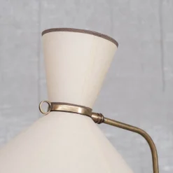 Best Pamono Mid-Century French Brass Floor Lamp by Robert Mathieu, 1950s