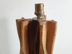 Best Pamono Mid-Century French Floor Lamp in Driftwood & Mahogany, 1950s