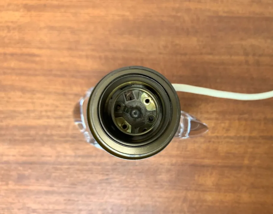 Outlet Pamono Mid-Century French Glass Table Lamp from Daum, 1960s