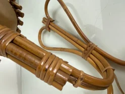 Clearance Pamono Mid-Century French Wall Lamp in Rattan by Louis Sognot