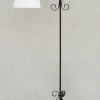Pamono Mid-Century French Wrought Iron Floor Lamp, 1950s